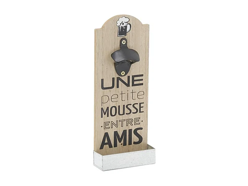 Décapsuleur mural en bois et métal AMIS Décapsuleur