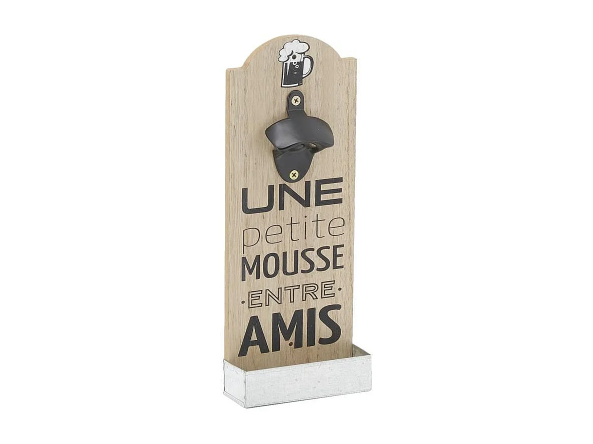 Décapsuleur mural en bois et métal AMIS Décapsuleur