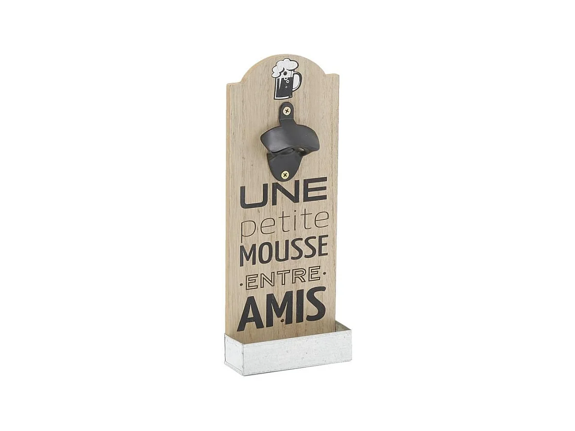 Décapsuleur mural en bois et métal AMIS Décapsuleur