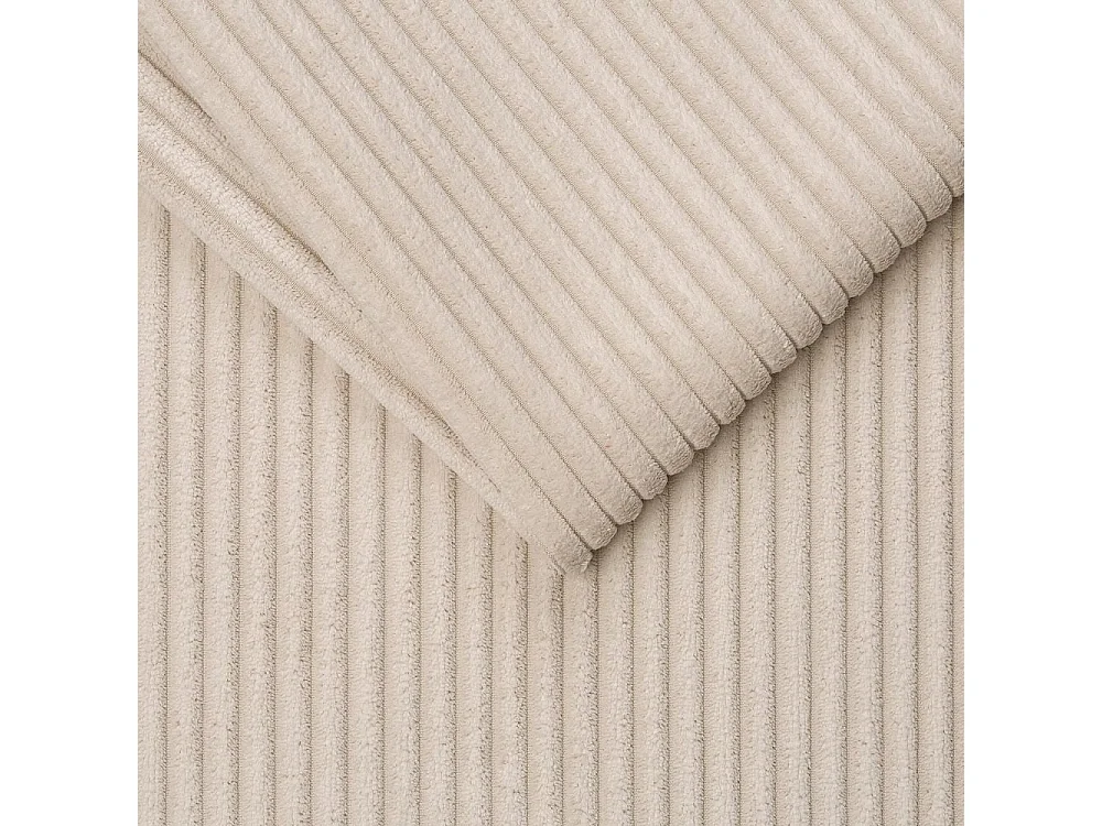 Canapé convertible express MIDNIGHT 160cm matelas 16cm velours Côtelé beige