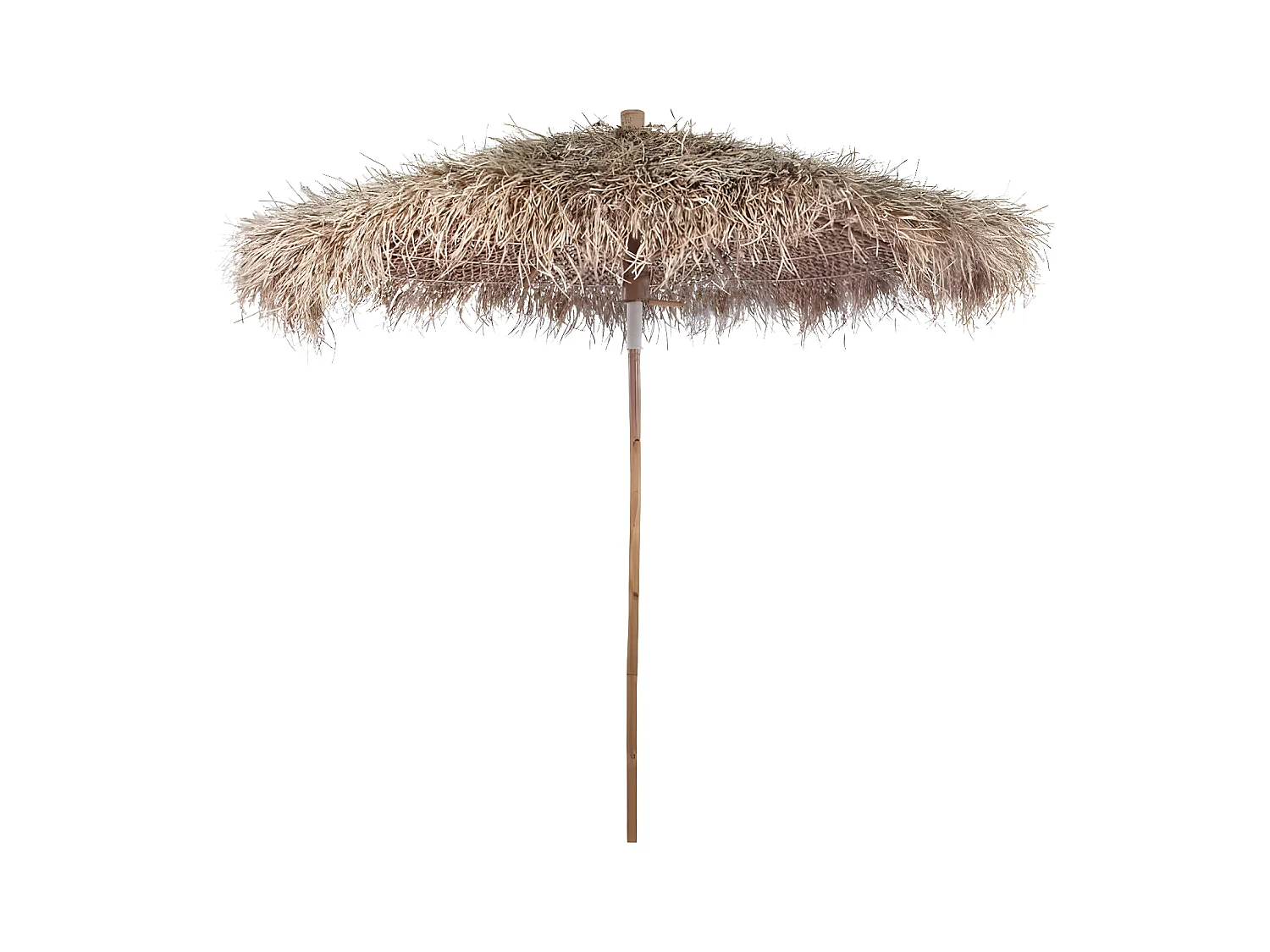 Parasol en bambou avec toit en feuille de bananier 210 cm