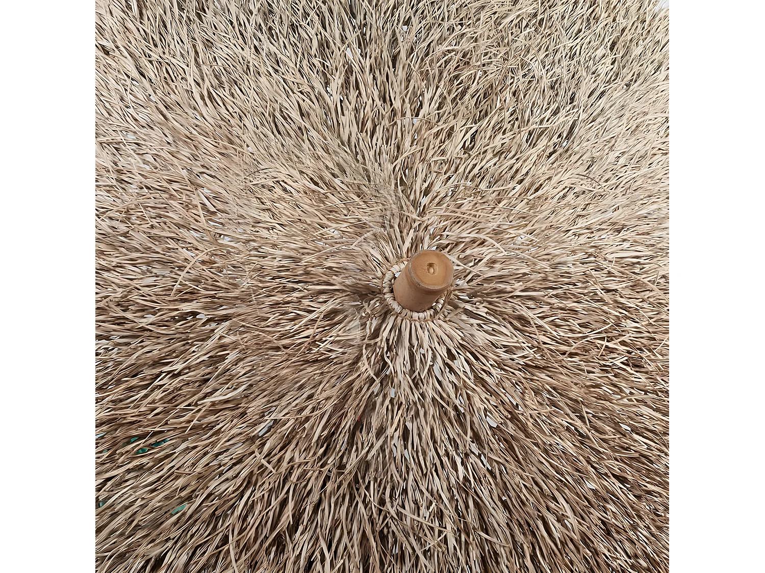 Parasol en bambou avec toit en feuille de bananier 270 cm