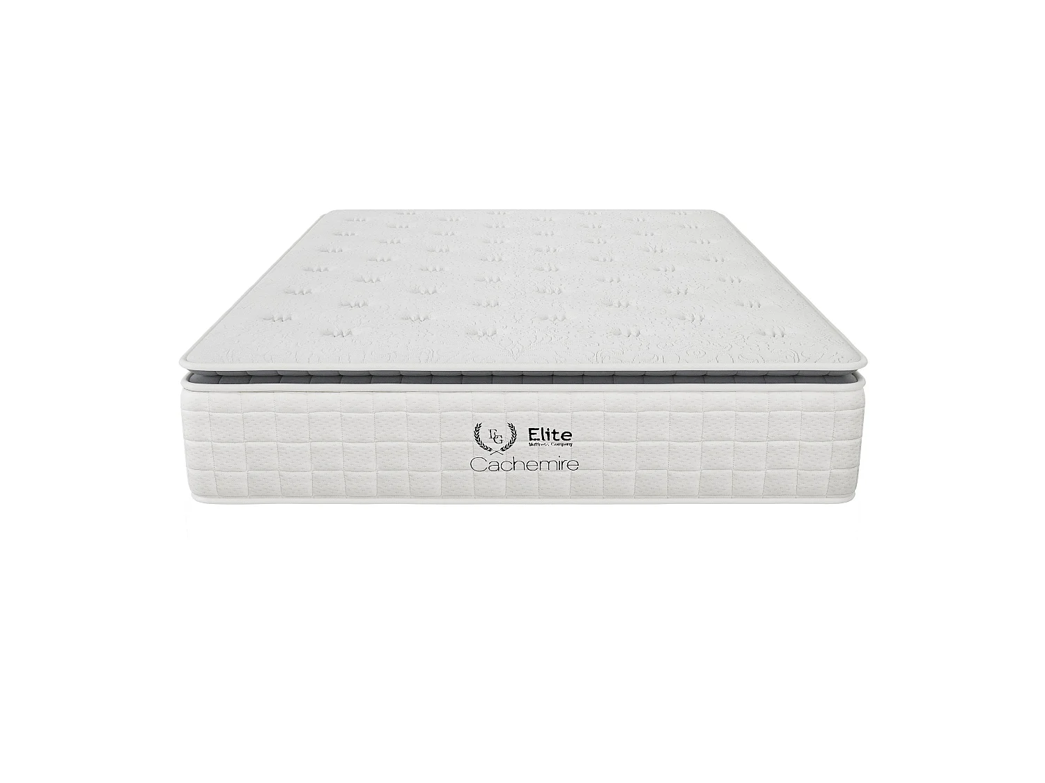 Matelas Cachemire 160x200 cm Hauteur 28 cm ressorts ensachés mousse polyuréthane Surmatelas Intégré Soutien équilibré