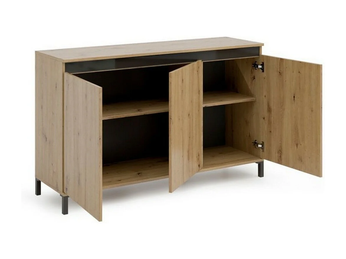 Armoire à Usages Multiples Génie, Chêne, 138x84x40 cm, Seven Design