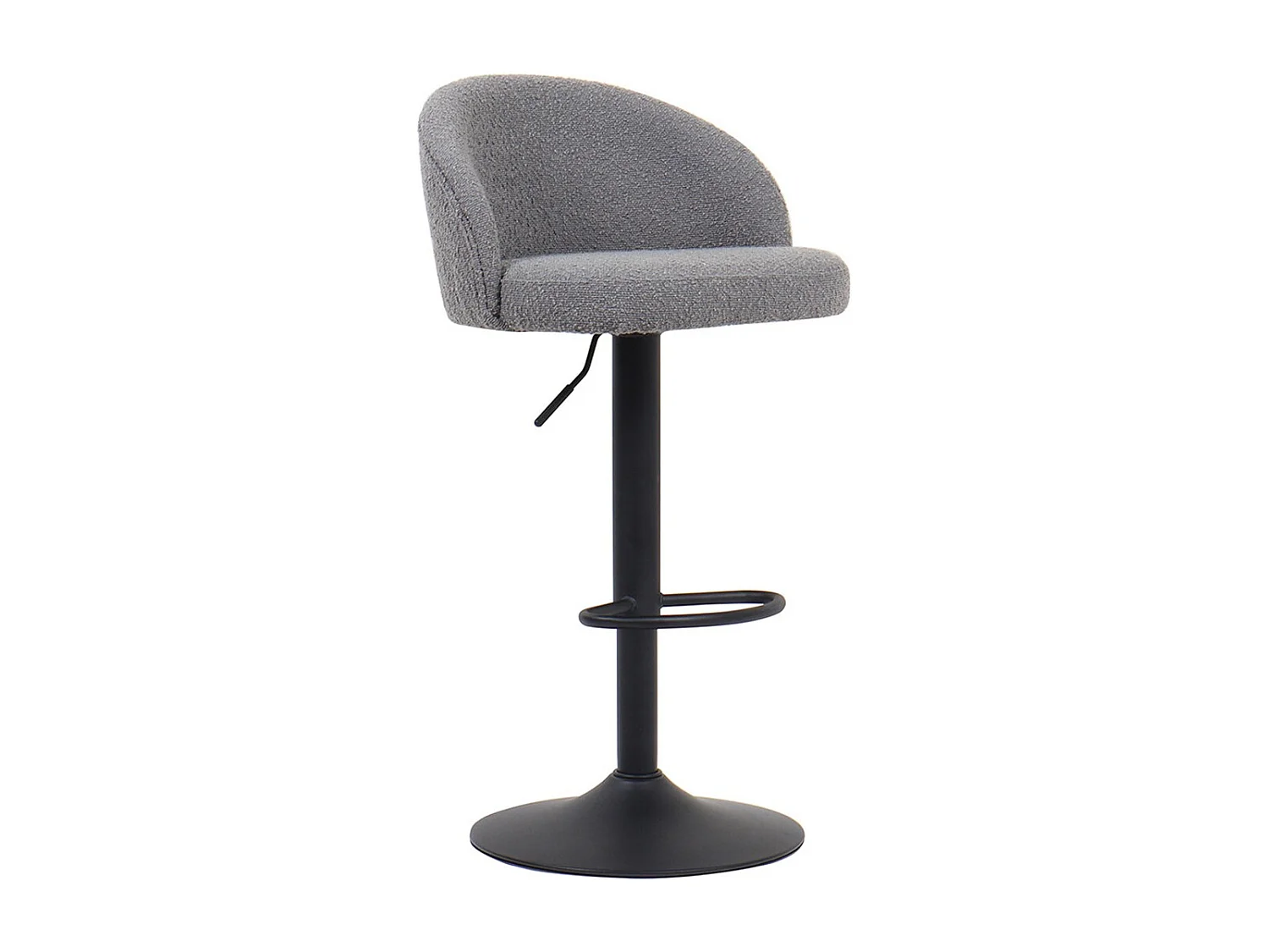 Banco de bar estilo vintage na cor cinza. Coleção HYDRA