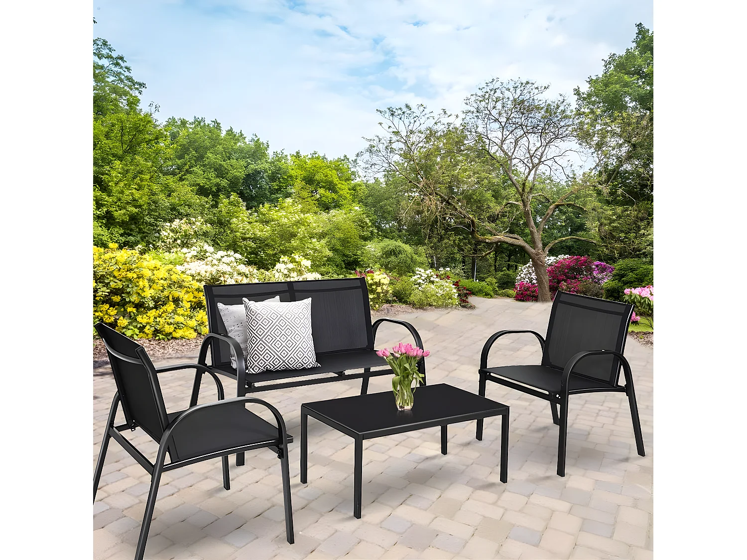 4 TLG. Terrassenmöbel