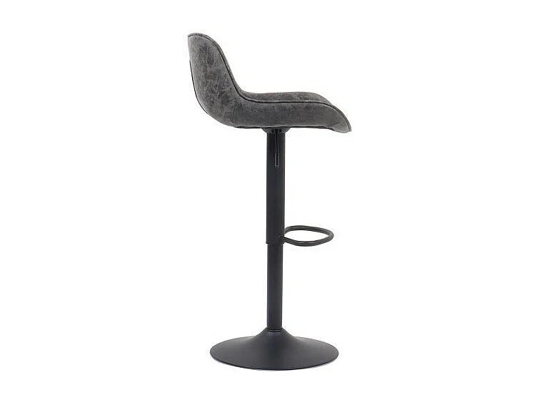 Banco de bar estilo vintage na cor cinza. Coleção ZENA