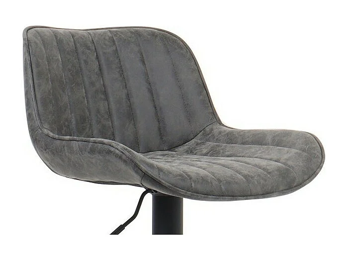 Banco de bar estilo vintage na cor cinza. Coleção ZENA