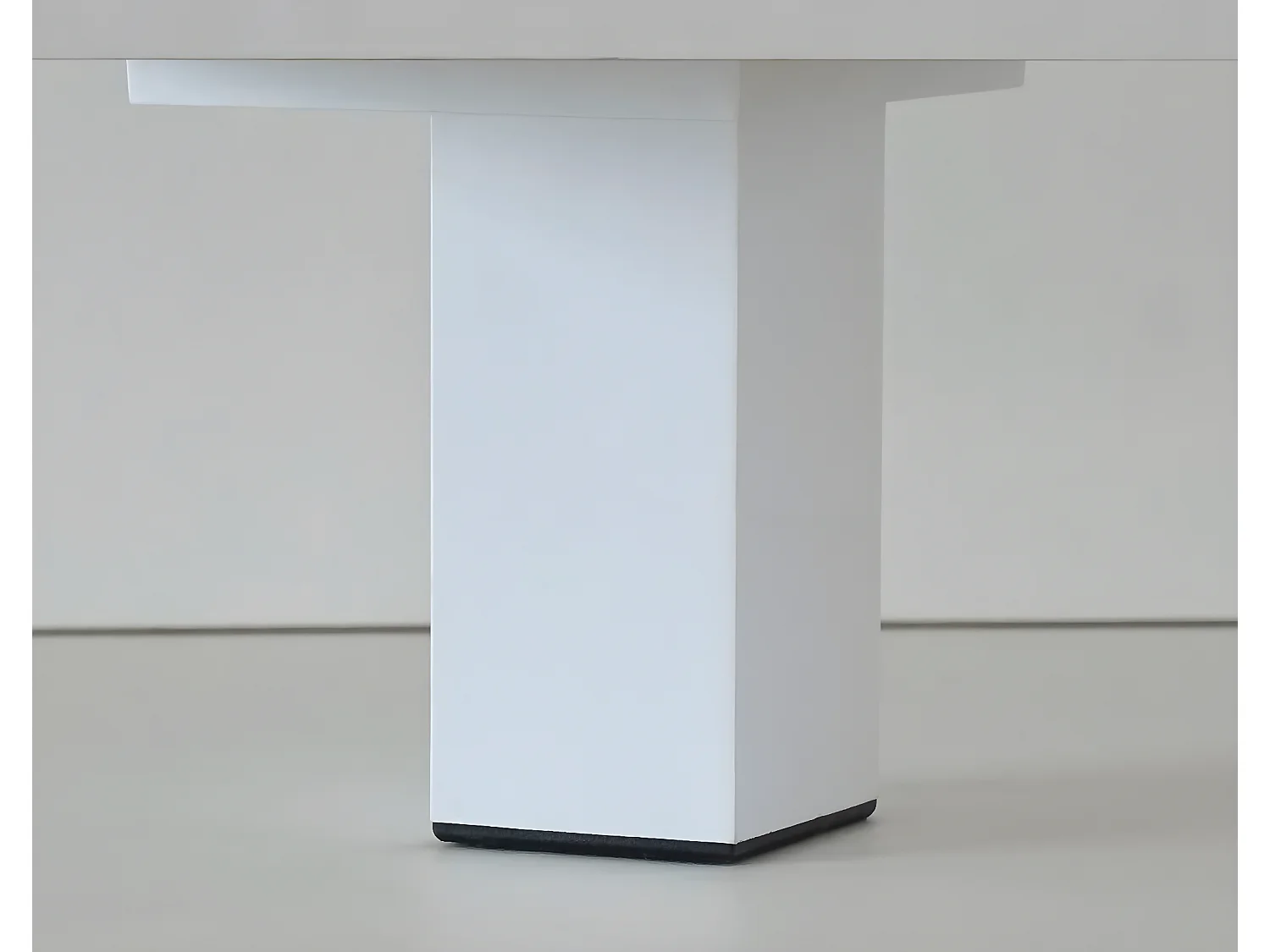 Commode Meuble à chaussures avec 4 portes Blanc brillant, effet bois - Longueur 97 x Hauteur 98 x Profondeur 17 cm