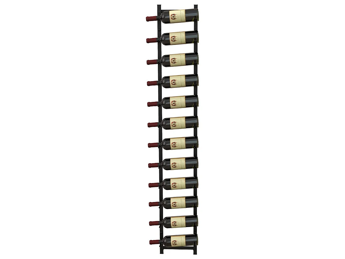 Wandflaschenregal für 12 Flaschen Regal Flaschenregal