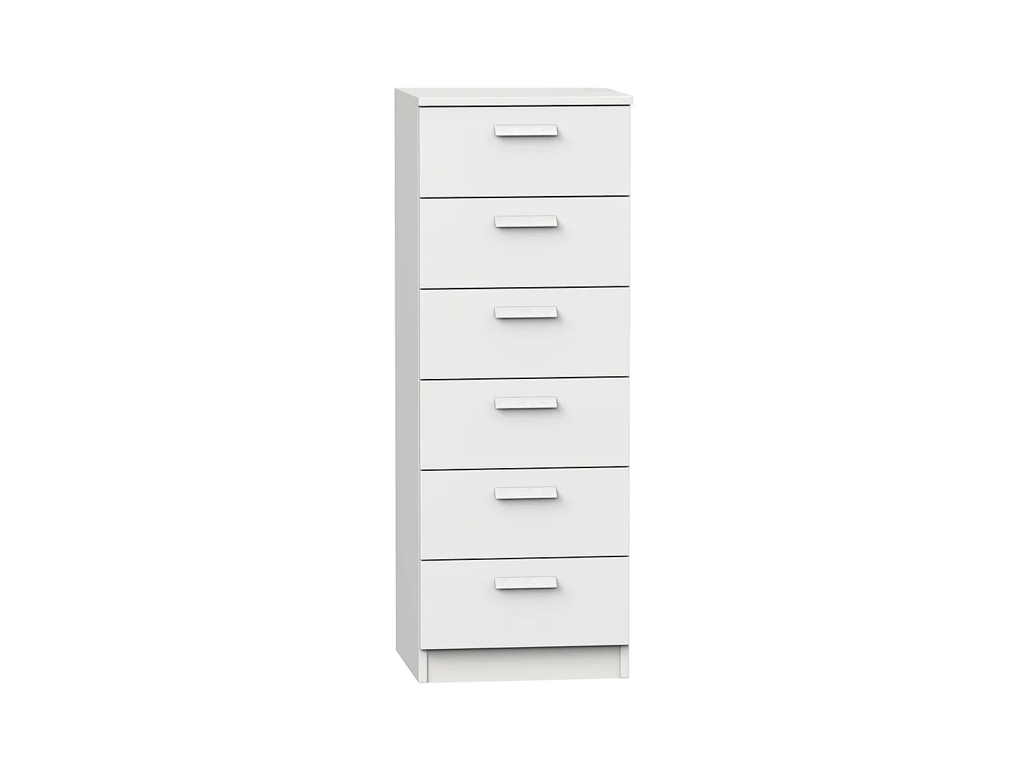 Chiffonnier Meuble de rangement couleur Blanc - Longueur 40 x Hauteur 110 x Profondeur 40 cm