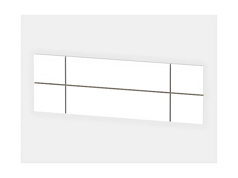 Tête de lit adulte couleur Blanc et Cambrian - Longueur 160 x Hauteur 50 x Profondeur 3.2 cm