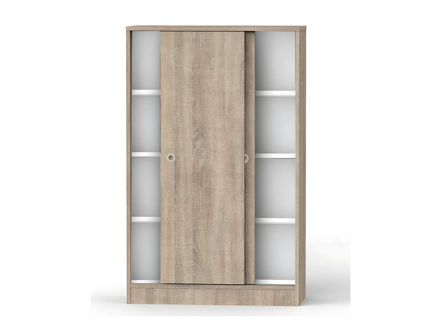 Armoire avec 2 portes coulissantes couleur Cambrian - Longueur 74 x Hauteur 120 x Profondeur 33 cm