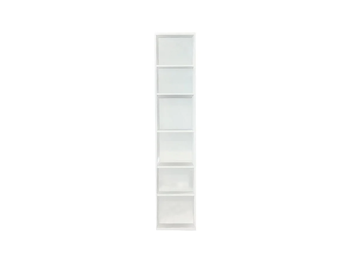 Ensemble lit escamotable bibliothèque ARLITEC TEDDY  140*200 cm  blanc mat alpin