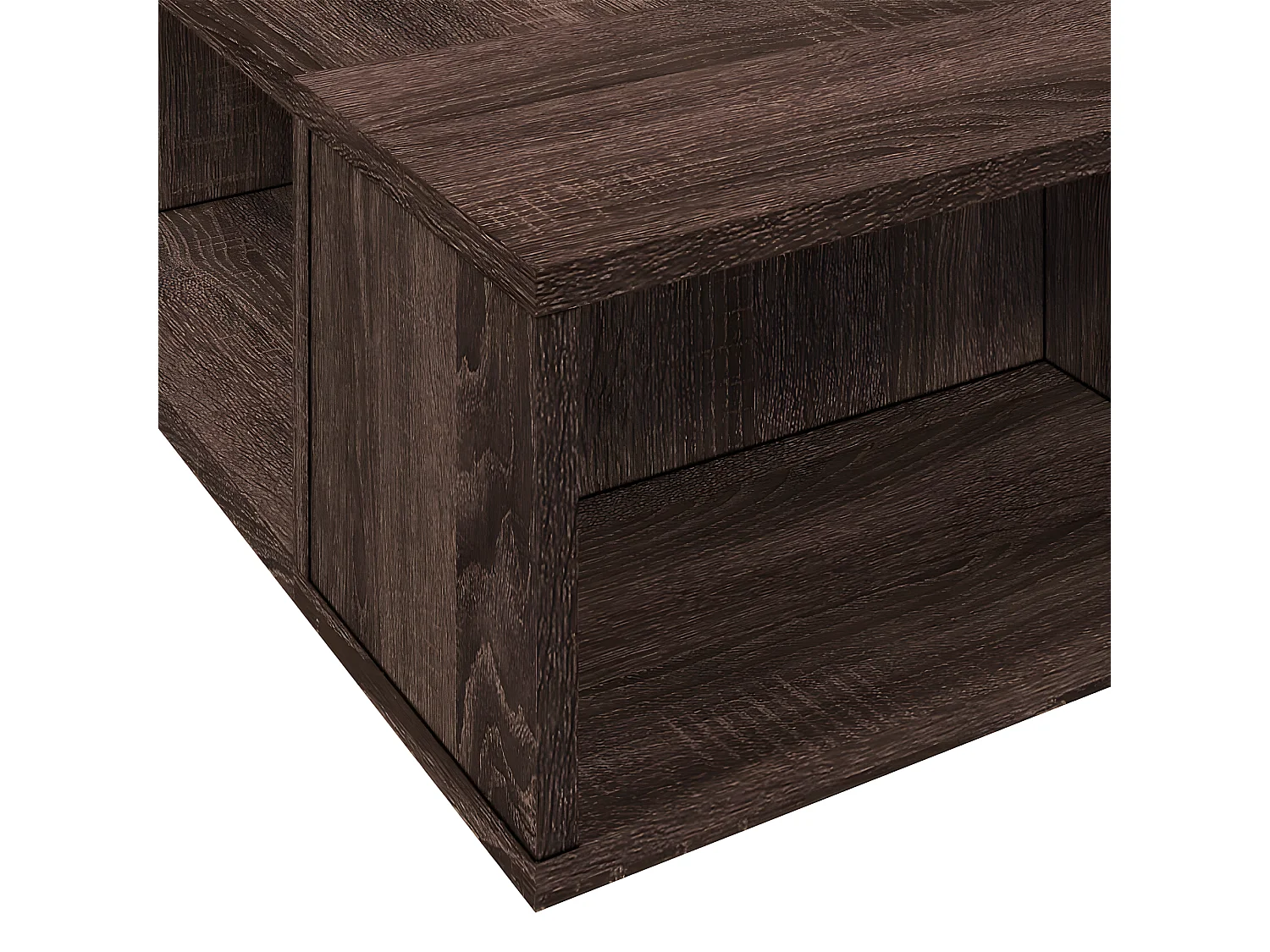 Cadre de lit chêne marron 100x200 bois d'ingénierie