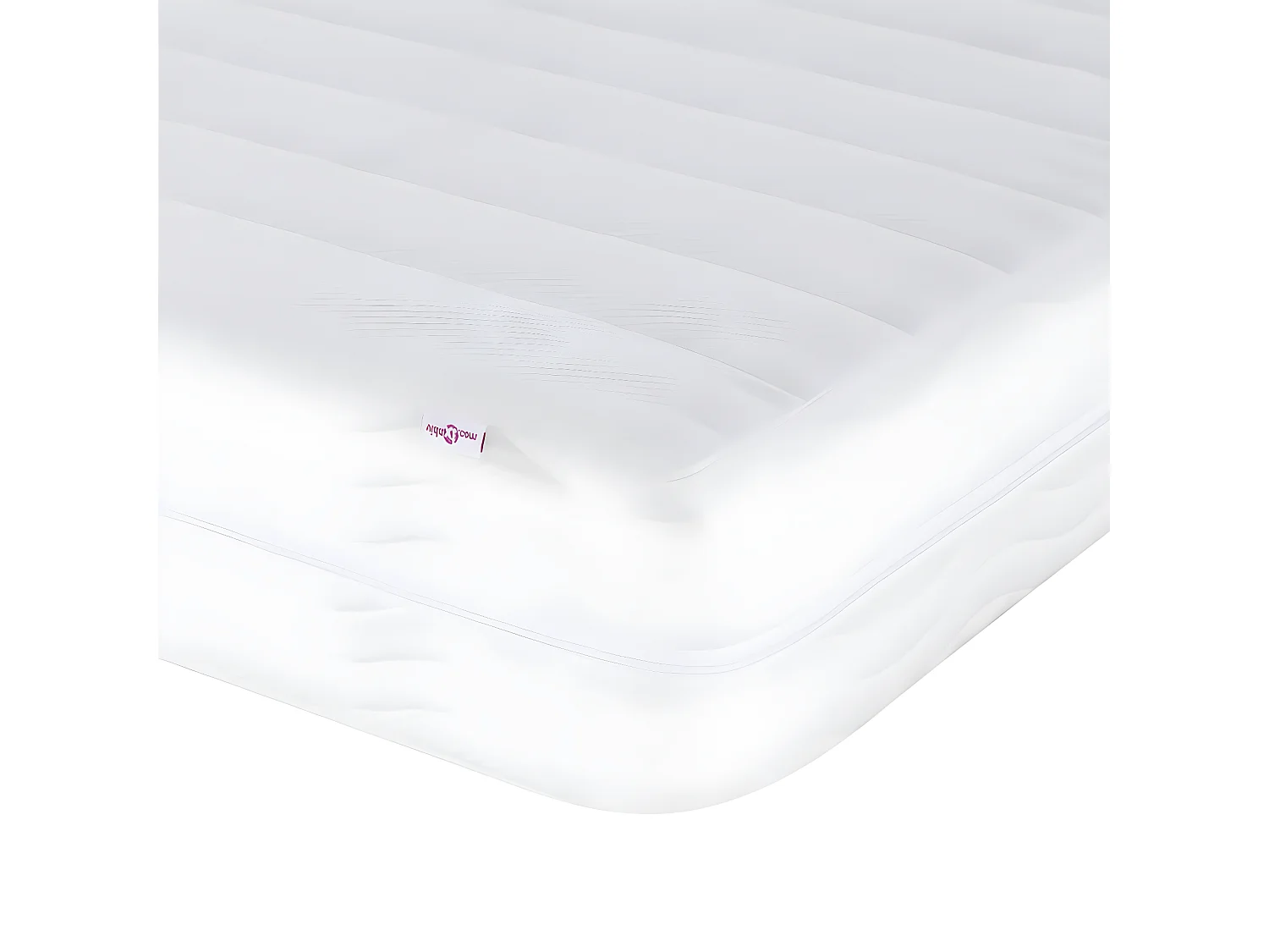 Lit avec matelas noir 100x200 velours