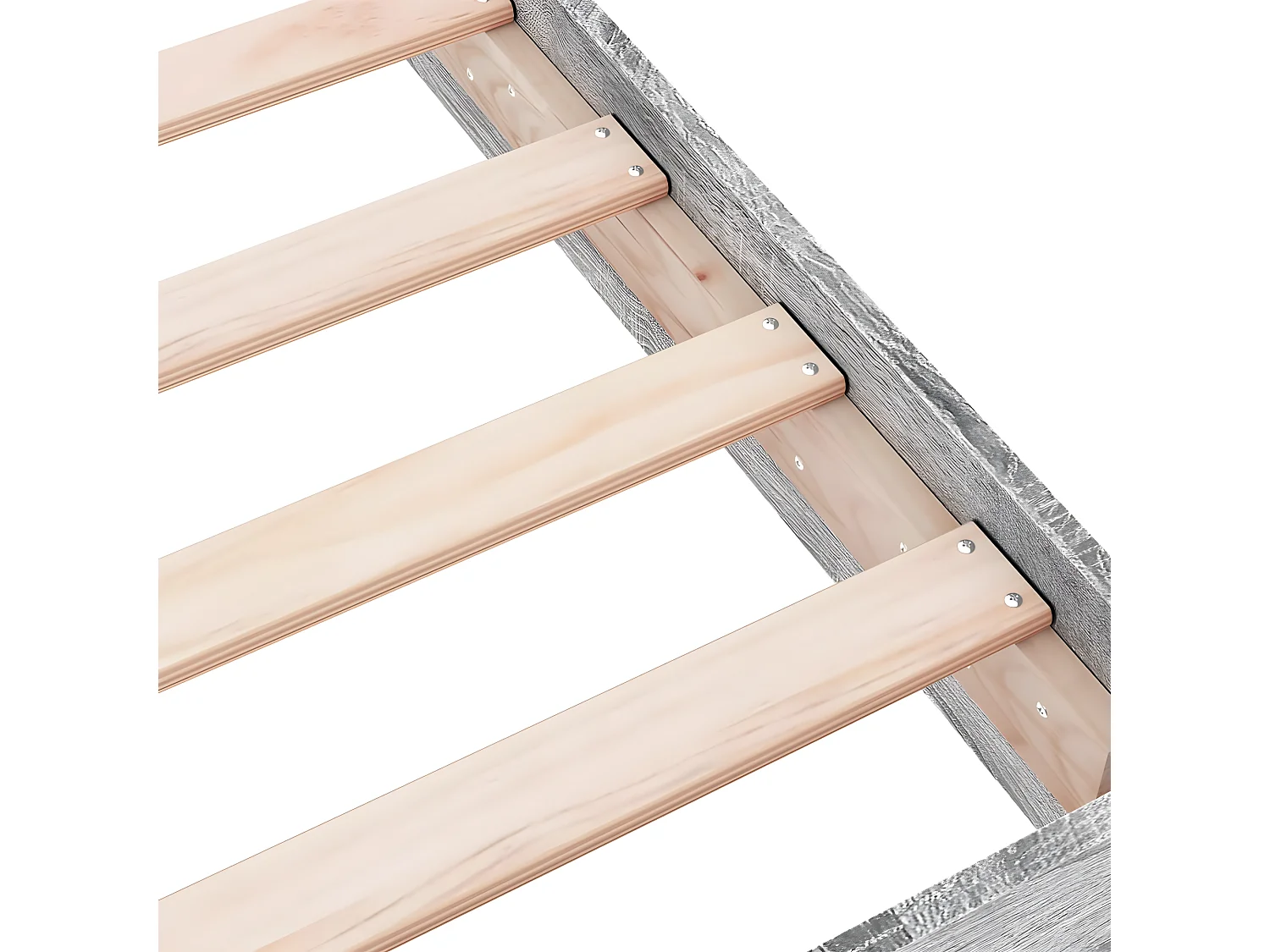 Cadre de lit sonoma gris 140x200 bois d'ingénierie