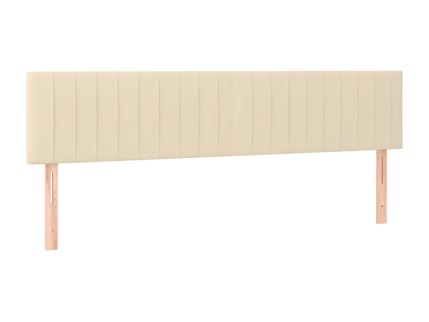 Sommier à lattes de lit avec matelas Crème 180x200 Tissu