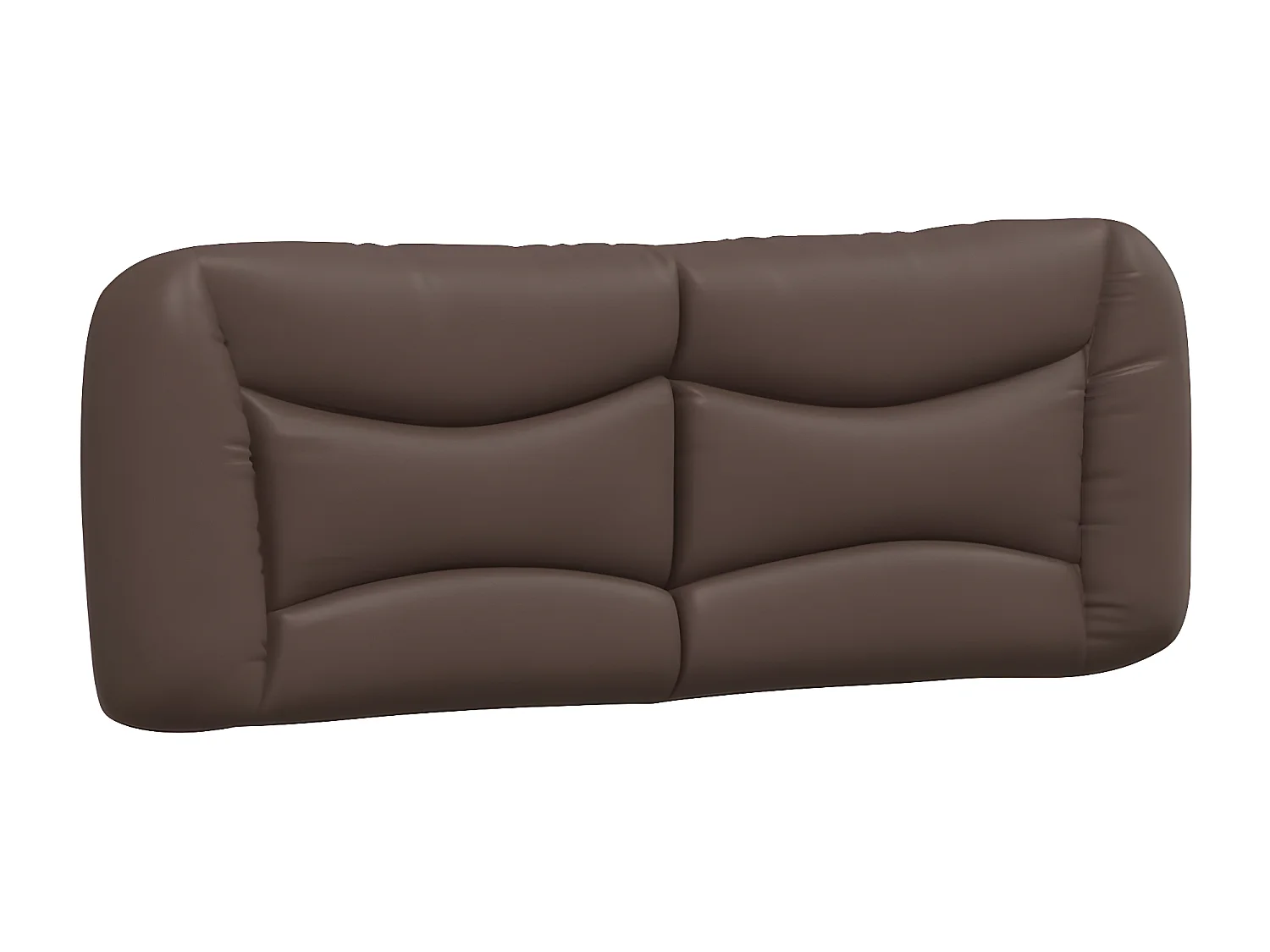 Lit avec matelas marron 140x200 similicuir