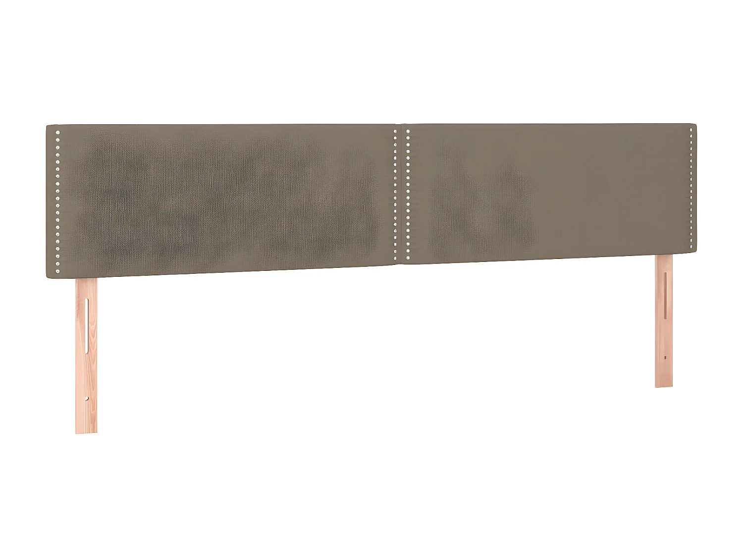 Sommier à lattes de lit avec matelas Taupe 180x200 Tissu