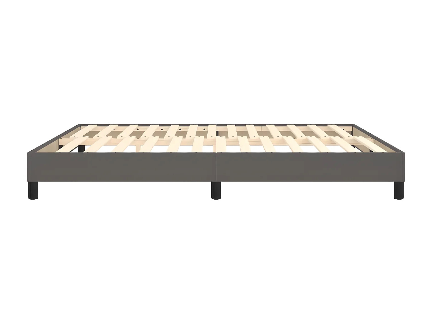 Cadre de lit Gris 160x200 Similicuir