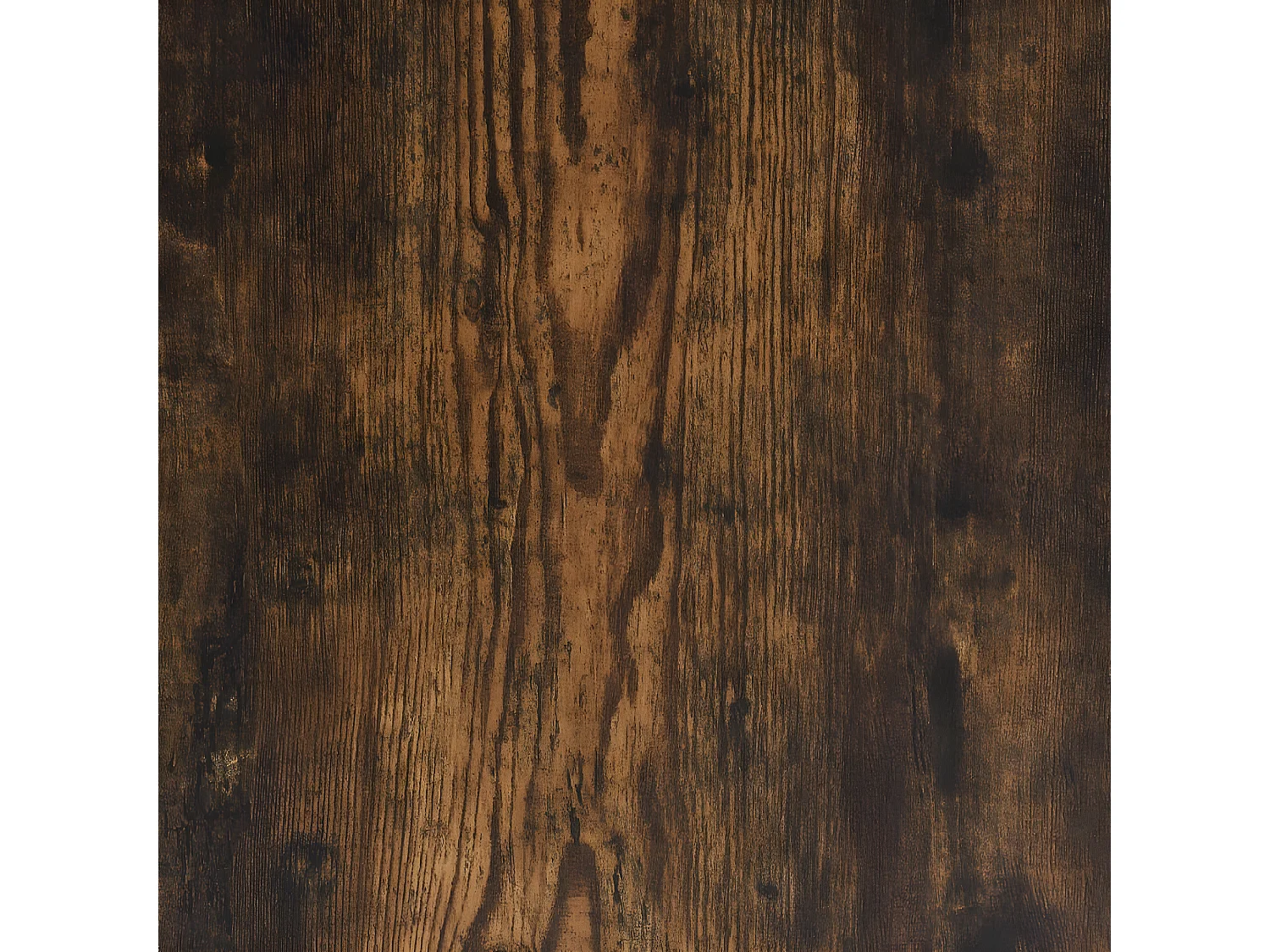 Cadre de lit chêne fumé 100x200 bois d'ingénierie et métal
