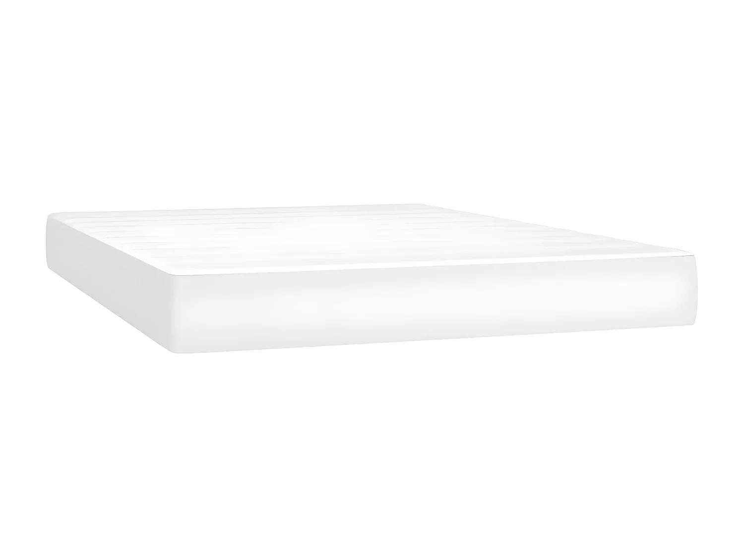 Sommier à lattes de lit avec matelas et LED Blanc 140x190