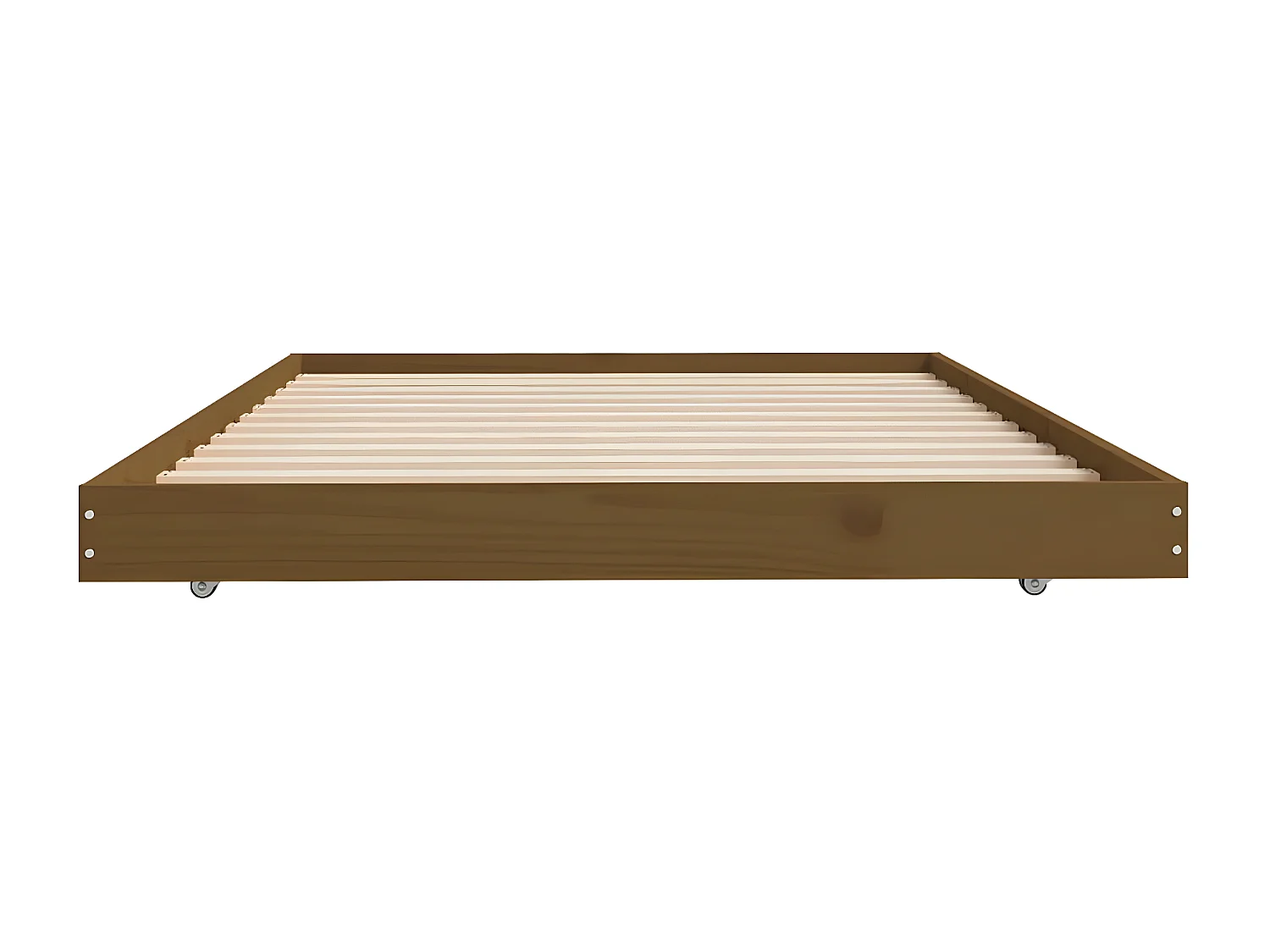 Cadre de lit Marron miel 90x200 Bois de pin massif