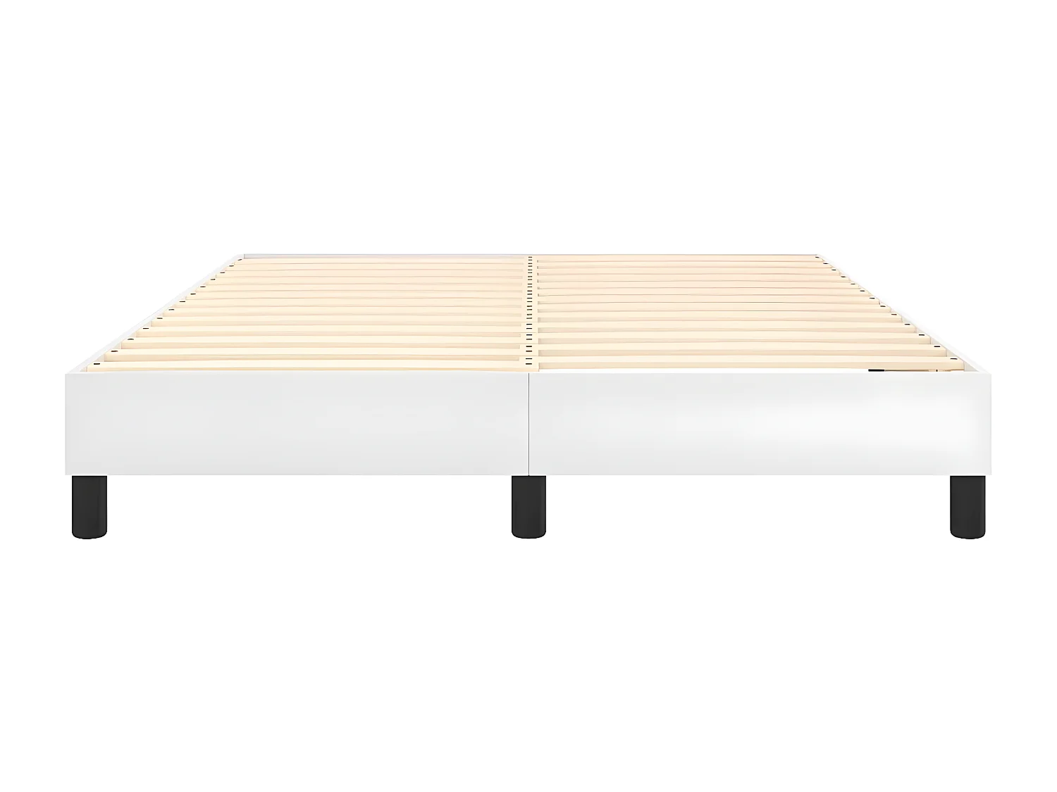 Cadre de lit Blanc 140x190 Similicuir