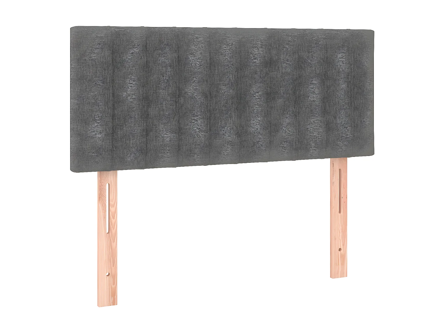 Sommier à lattes de lit avec matelas et LED Gris foncé 90x200