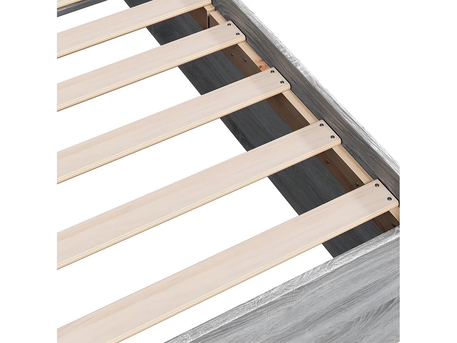 Cadre de lit sonoma gris 75x190 bois d'ingénierie