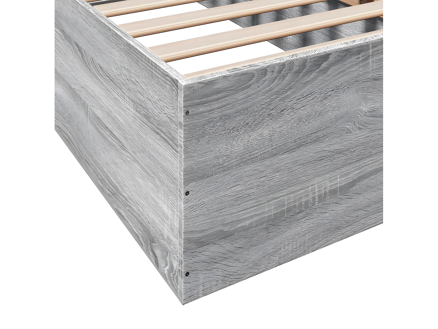 Cadre de lit sonoma gris 75x190 bois d'ingénierie