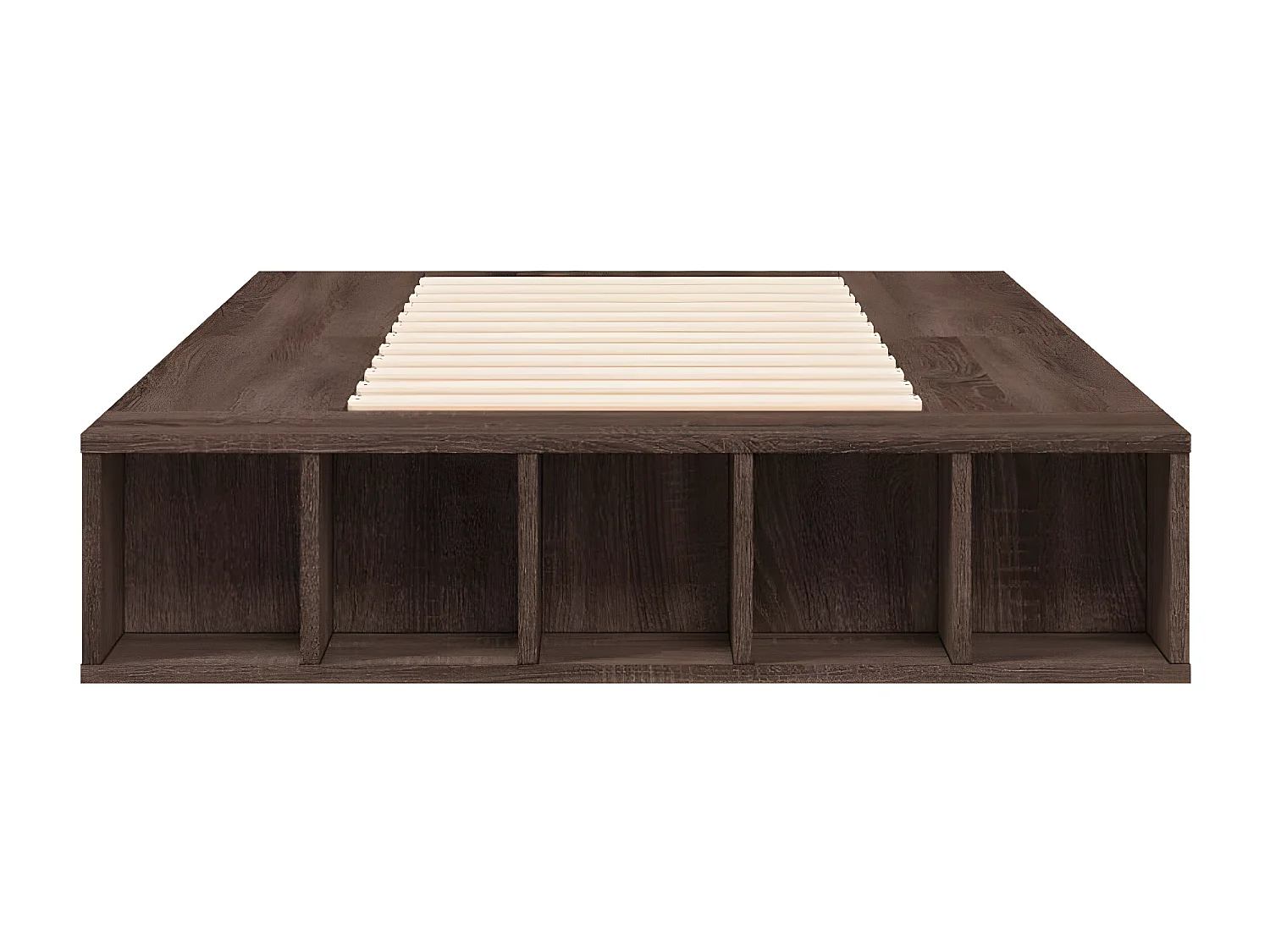 Cadre de lit chêne marron 90x190 bois d'ingénierie