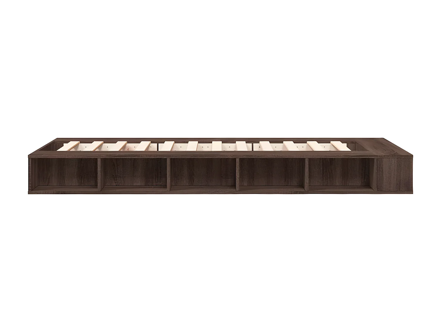 Cadre de lit chêne marron 90x190 bois d'ingénierie
