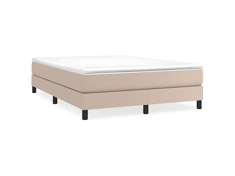 Sommier à lattes de lit avec matelas Cappuccino 140x190