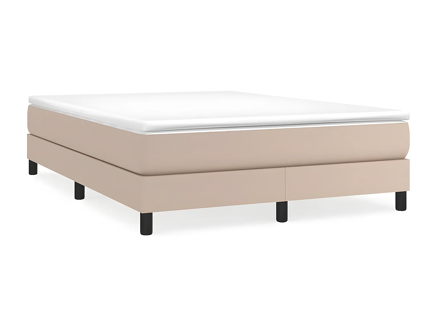 Sommier à lattes de lit avec matelas Cappuccino 140x190