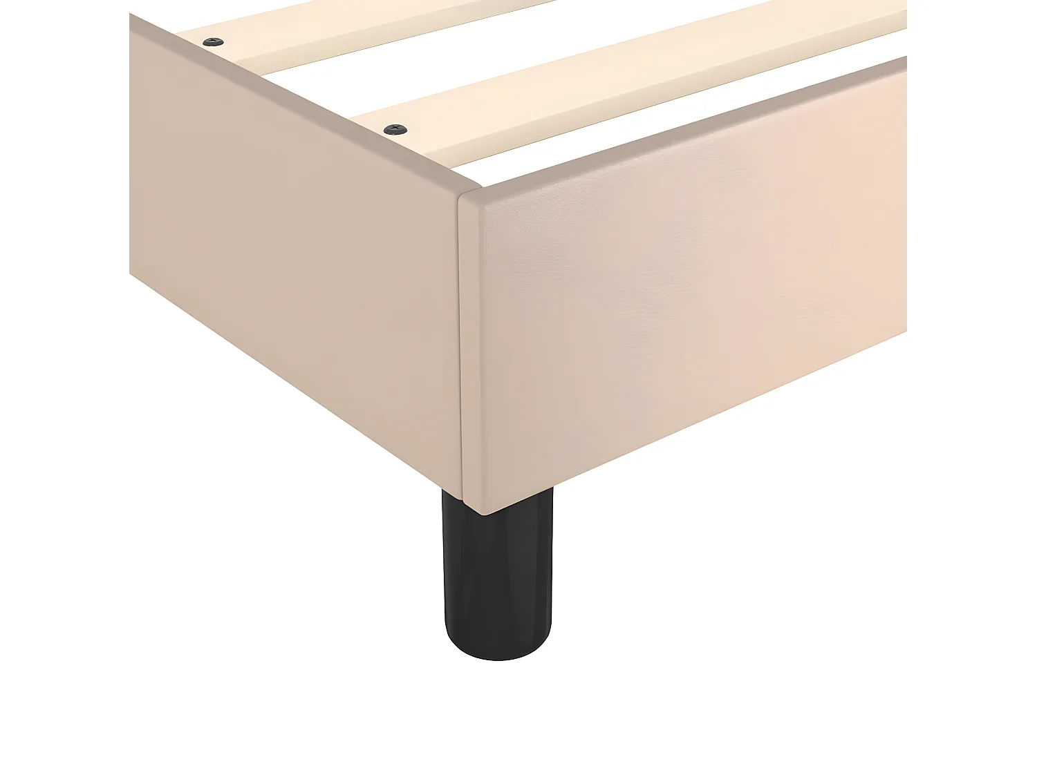 Sommier à lattes de lit avec matelas Cappuccino 140x190