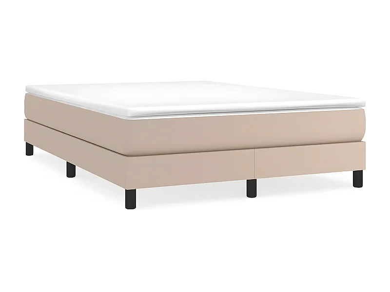 Sommier à lattes de lit avec matelas Cappuccino 140x190