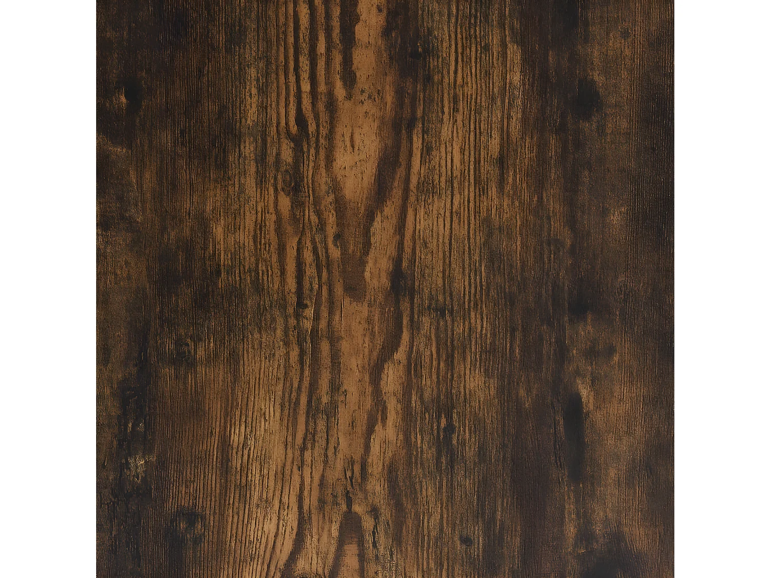 Cadre de lit chêne fumé 100x200 bois d'ingénierie et métal