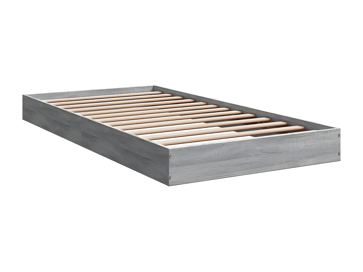 Cadre de lit sonoma gris 90x190 bois d'ingénierie