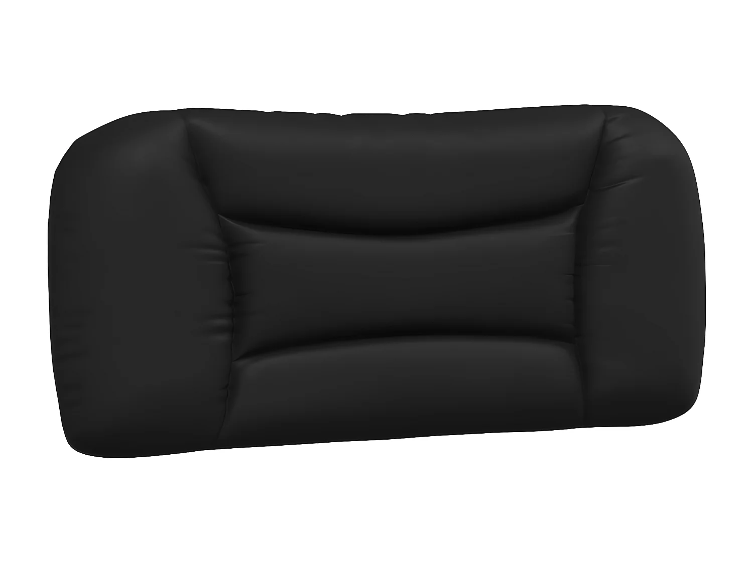 Lit avec matelas noir 80x200 similicuir