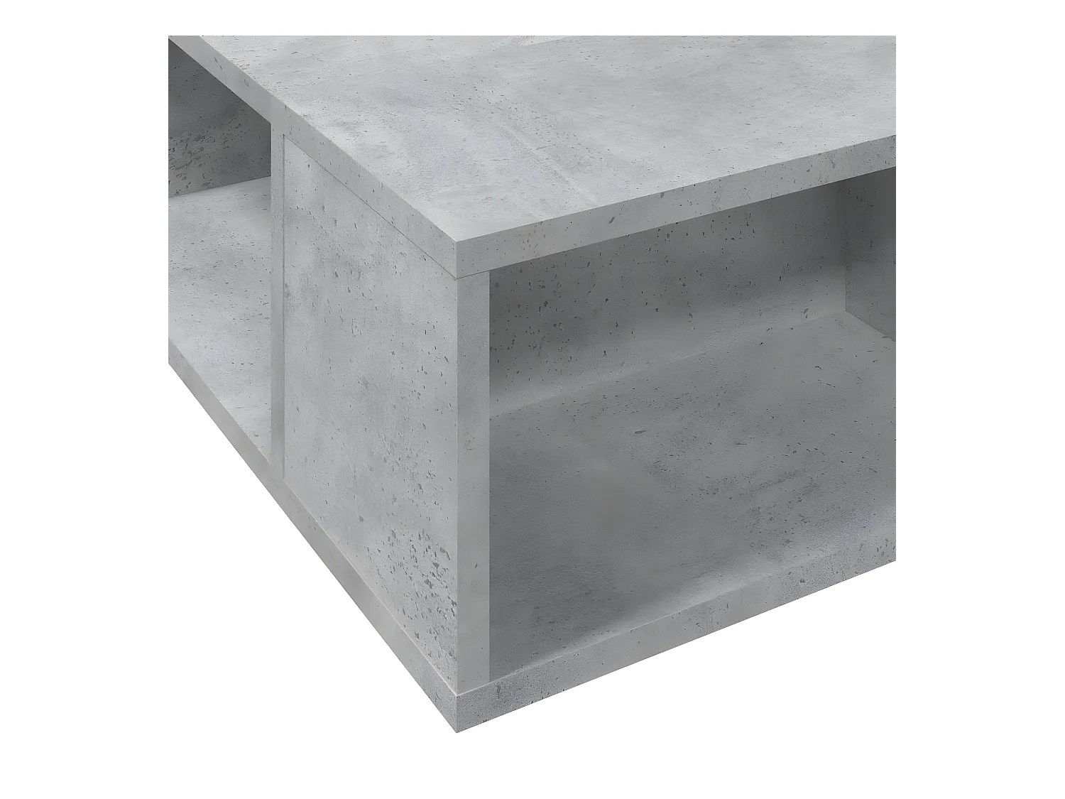 Cadre de lit gris béton 180x200 bois d'ingénierie