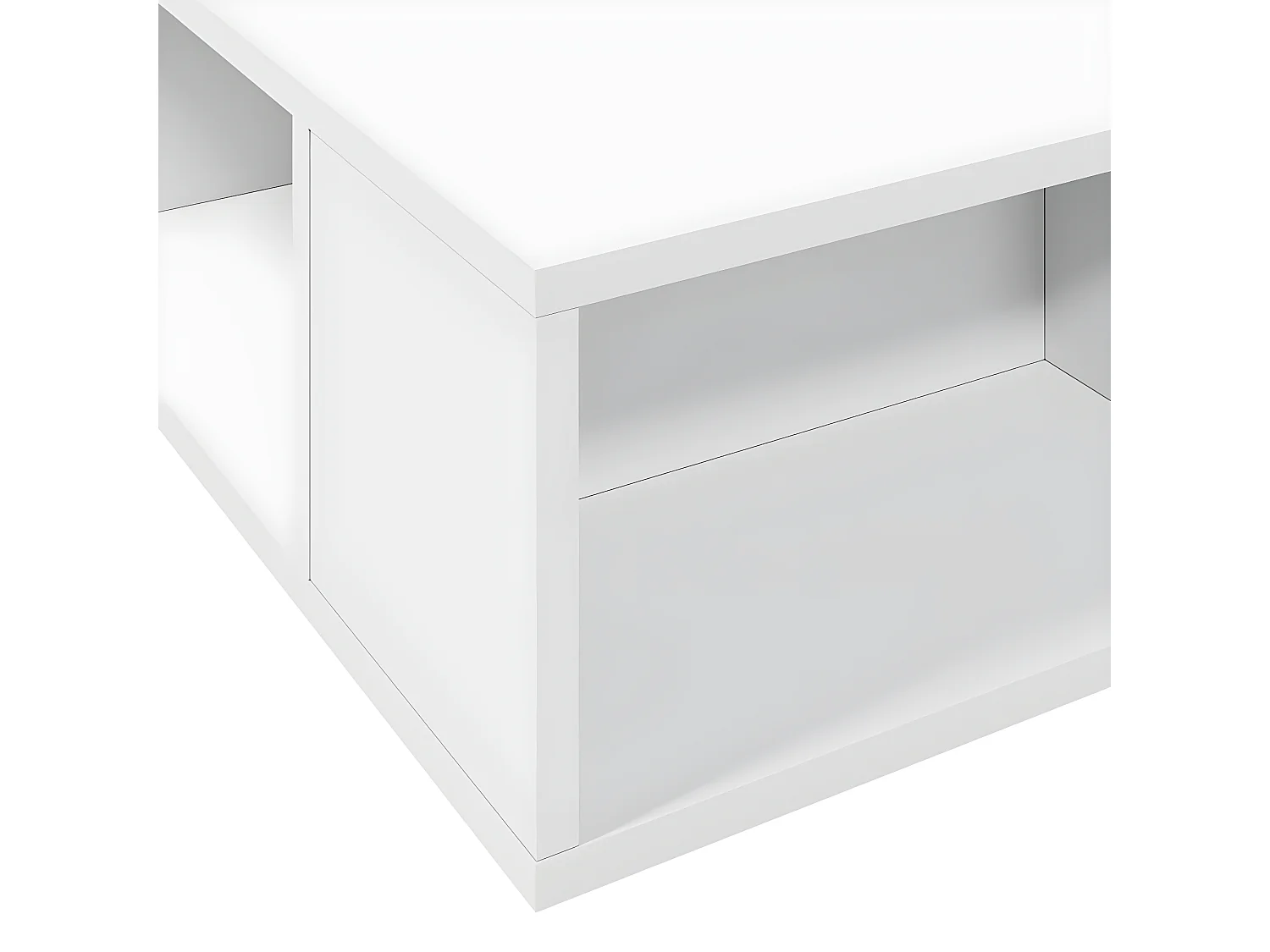 Cadre de lit blanc 75x190 bois d'ingénierie