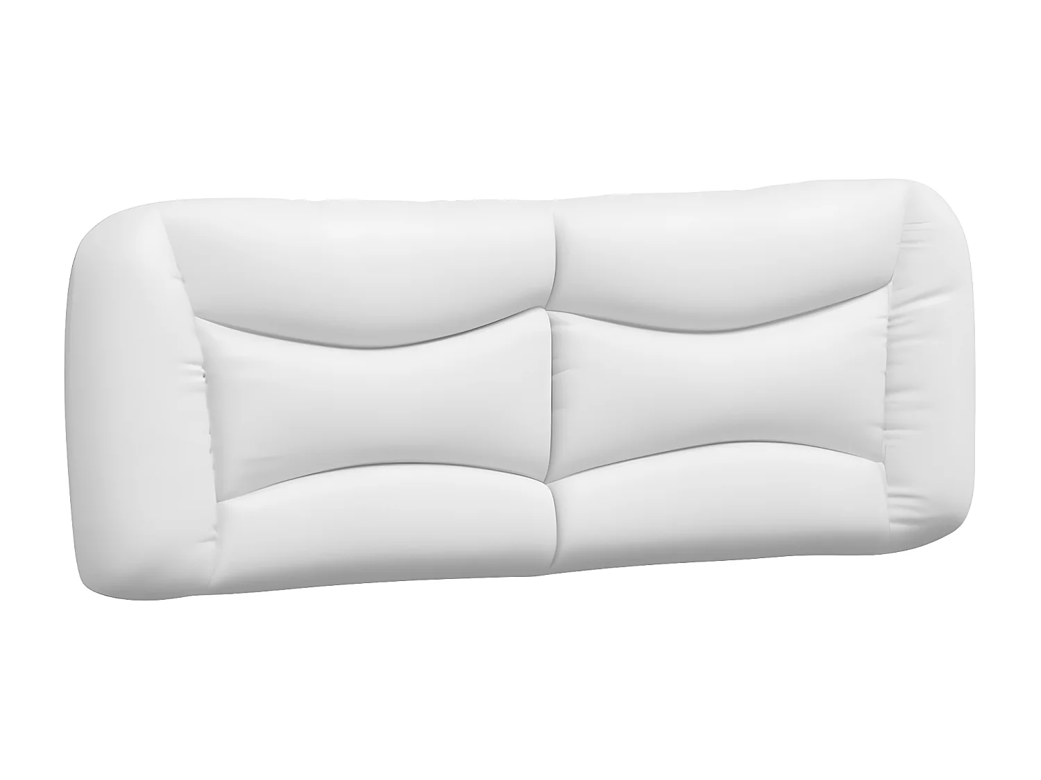 Lit avec matelas blanc 140x200 similicuir