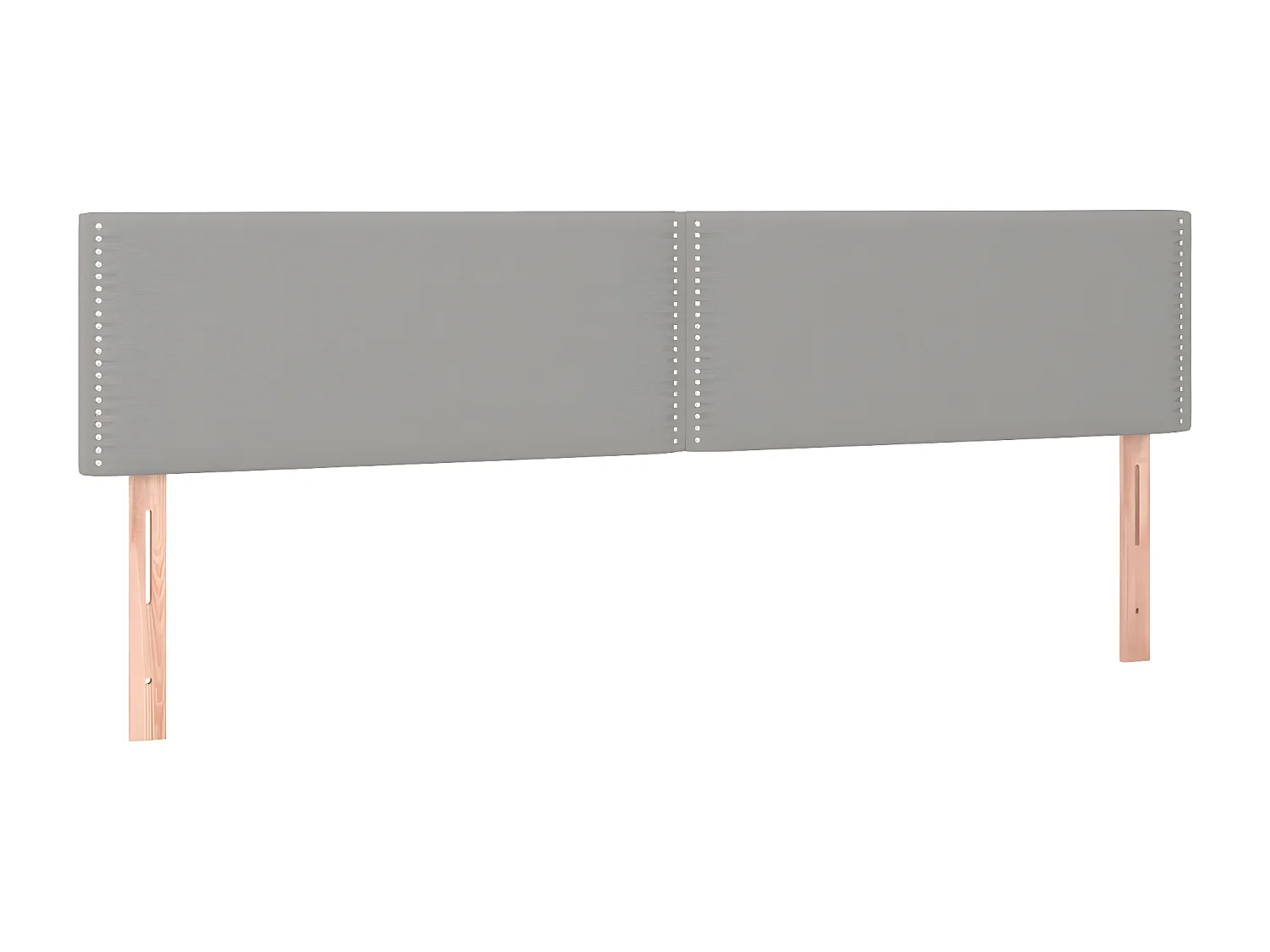 Sommier à lattes de lit avec matelas Gris clair 180x200 Tissu