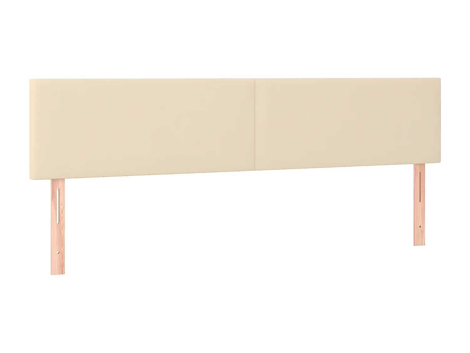 Sommier à lattes de lit avec matelas Crème 180x200 Tissu