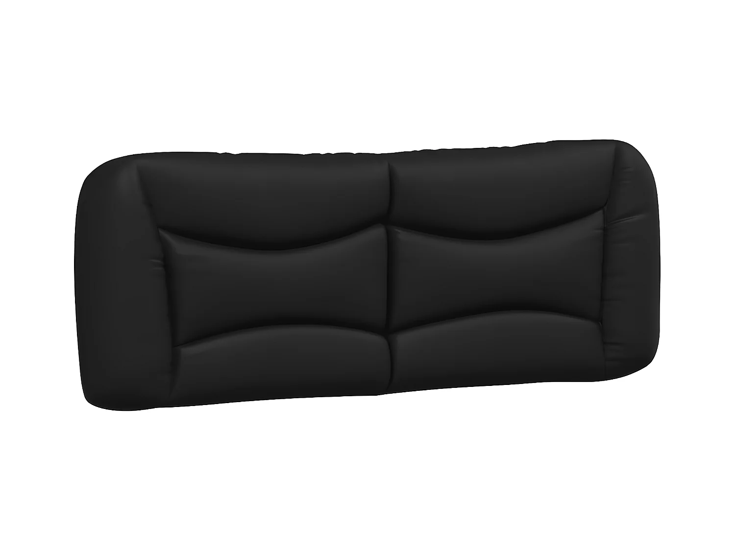 Bed met matras kunstleer zwart 140x200 cm