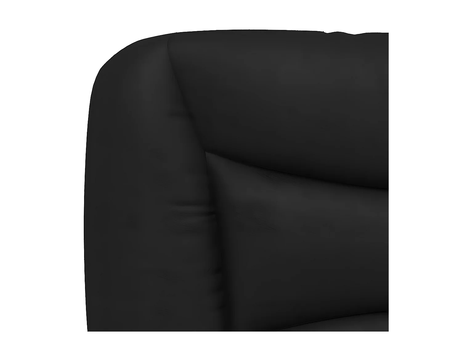 Bed met matras kunstleer zwart 140x200 cm