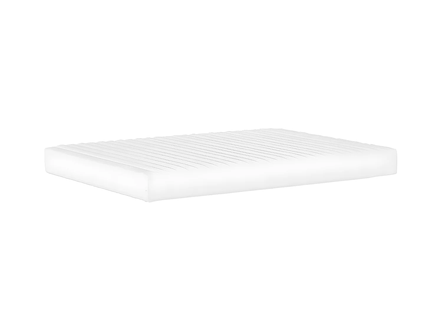 Bed met matras kunstleer zwart 140x200 cm