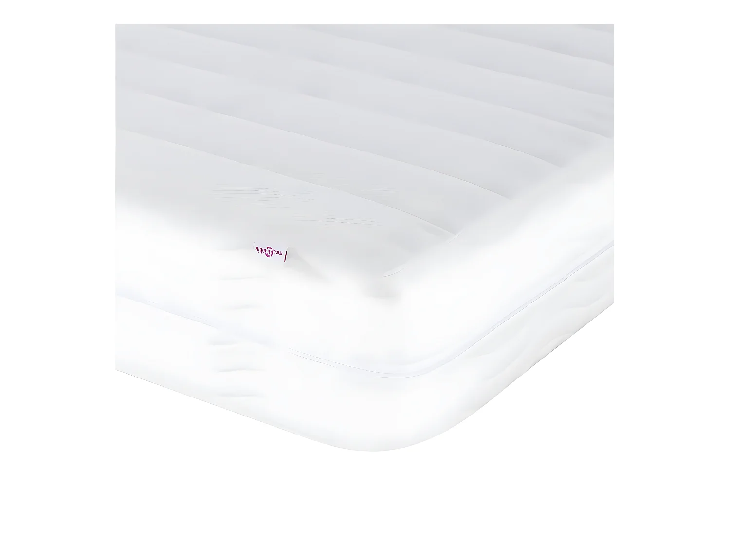 Bed met matras kunstleer zwart 140x200 cm
